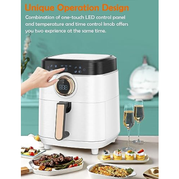ALLCOOL Air Fryer 8QT Large Capacity for Healthy Meals