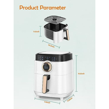 ALLCOOL Air Fryer 8QT Large Capacity for Healthy Meals