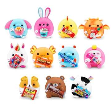 ZURU Snackles 14-inch Plush with Snacks - Collect Them All!
