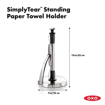 OXO SimplyTear Paper Towel Holder in Stainless Steel