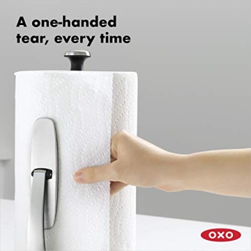 OXO SimplyTear Paper Towel Holder in Stainless Steel
