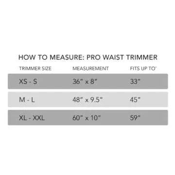 Sweet Sweat 'Pro-Series' Waist Trimmer (Black) with Adjustable Velcro Straps (Medium/Large)