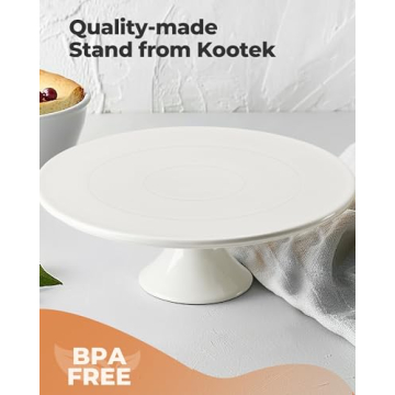 Elegant Kootek White Cake Stand for Events and Parties