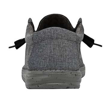 Hey Dude Men's Wally L Stretch Steel Size 10 | Men’s Shoes | Men's Lace Up Loafers | Comfortable & Light-Weight