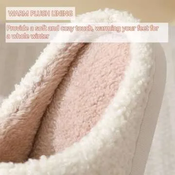 V OPXIN Strawberry Slippers for Women Men Cute Slippers Cozy Plush Fuzzy Cushion Fluffy Slippers Soft Warm Slip-on House Slippers for Indoor and Outdoor