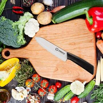 Ceramic Kitchen Knife 6 inch Cutlery Chef Knife with Sheath Upgrade Handle