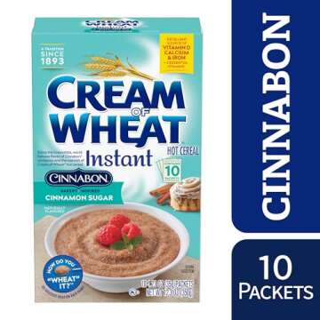 Cream of Wheat Instant Hot Cereal Cinnabon Flavor 10 Pack