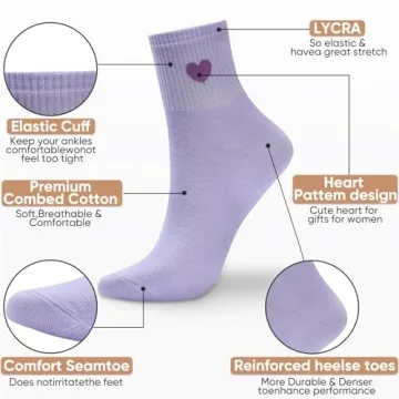Cute & Comfortable Corlap Women's Cotton Crew Socks