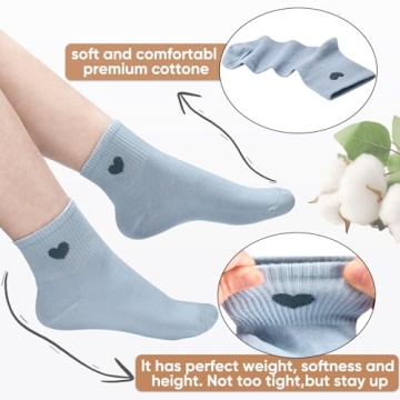 Cute & Comfortable Corlap Women's Cotton Crew Socks