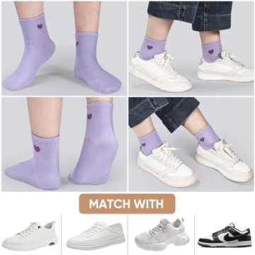 Cute & Comfortable Corlap Women's Cotton Crew Socks