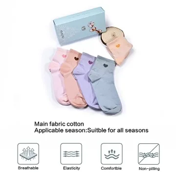 Cute & Comfortable Corlap Women's Cotton Crew Socks