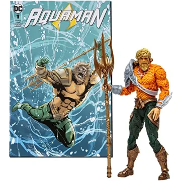 McFarlane Toys DC Direct Page Punchers Aquaman 7in Action Figure with Aquaman Comic