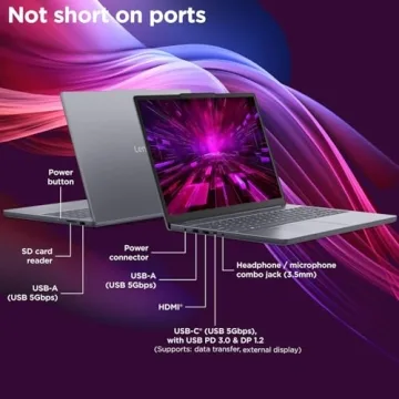 Lenovo 15" Intel i7 Laptop for Home and Business Productivity