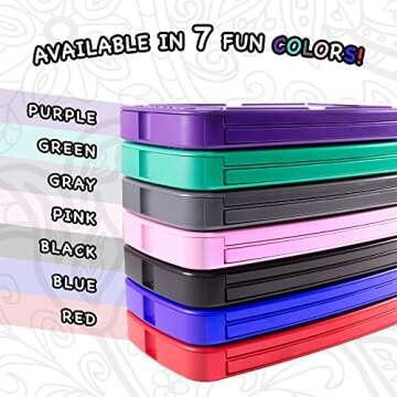 Colorpockit Coloring Kit Travel Art Set with Colored Pencils, 4x6 Coloring Cards, Built in Sharpener, Mess Free Trip Activities for Airplanes or Car, 8.5 x 5, 28 pieces