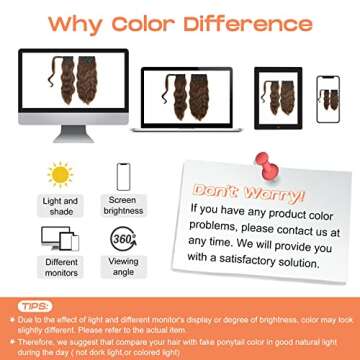 SEIKEA 18" Black Ponytail Extension Set, PT009 Zole 4PCS Long Thick Clip in on Hair Extensions Ponytail Wavy Curly Fuller Soft Natural Synthetic Hairpiece High Wrap Around Ponytail for Women