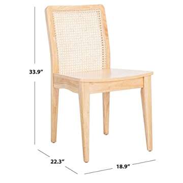 SAFAVIEH Home Collection Benicio Natural Rattan Dining Chair (Set of 2) DCH1005D-SET2
