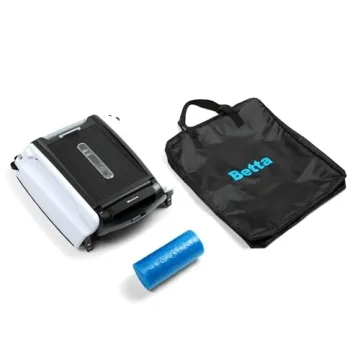 Betta SE Solar-Powered Robotic Automatic Pool Skimmer Cleaner with Carrying and Storage Bag, 30+ Hour Cleaning Battery, Pool Skimmer Anti-Stuck Foam Noodle, and Re-Engineered Twin SCT Motors (White)