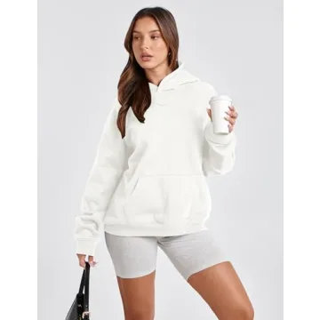 Lauweion Women Solid Fleece Hoodie for Comfort and Style