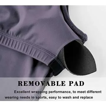 Dragon Fit Sports Bra for Women Longline Padded Bra Yoga Crop Tank Tops Fitness Workout Running Top (Medium, Vintage Purple)