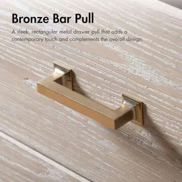 Furniture of America Don Transitional Solid Wood Nightstand with Drawers and Metal Legs, Small Bedside Table, No Assembly End Tables for Living Room, Bedroom, Oak