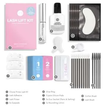 CLIONE PRIME Lash Lift Kit 2024 Upgraded - Eyebrow Lamination kit Eyelash Perm Kit Home & Professional Use Eyelash Lift Kit Lash Perm Kit Made in Korea Eyebrow Lift Kit