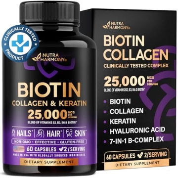 Hair Growth Support Supplement with Biotin & Collagen