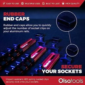 Olsa Tools Socket Organizer Set Efficient Tool Management