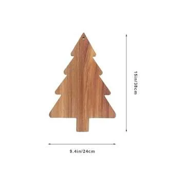 Amosfun Christmas Tree Cutting Board for Festive Serving