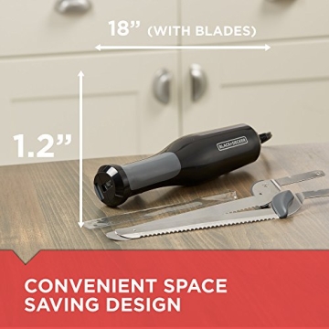 BLACK+DECKER Electric Carving Knife for Effortless Slicing