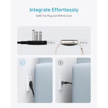 Anker Flat Plug Power Strip 300J for Efficient Charging
