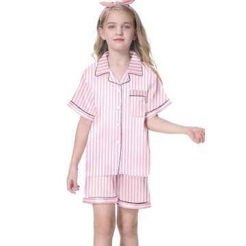 Umeyda Kids Silk-like Pajama Set for Comfort and Style
