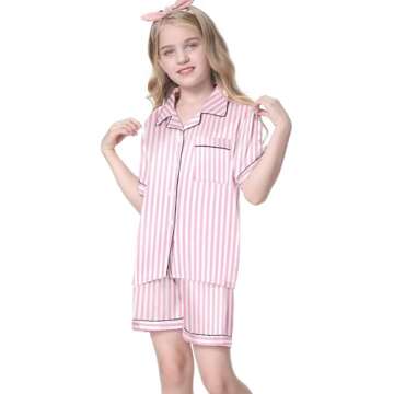 Umeyda Kids Silk-like Pajama Set for Comfort and Style