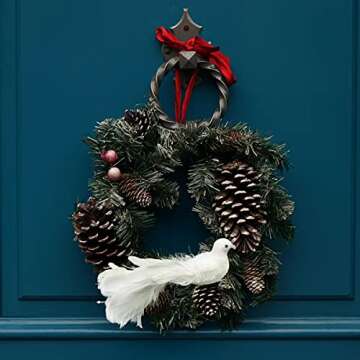 Yolococa White Birds Christmas Tree Decoration - 2pcs