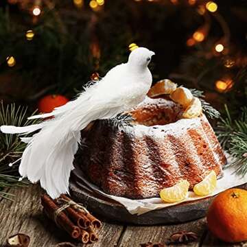 Yolococa White Birds Christmas Tree Decoration - 2pcs