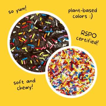 Rainbow Softies Natural Sprinkles - Vegan, Allergy-Free Ingredients