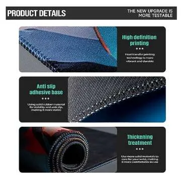 PAHOPUV Anime Jujutsu Kaisen Mouse Pad Non-Slip Rubber Desk Mat Extended Large Gaming Mousepad for Office Desk Decor 31.5 x 11.8inches x 3mm