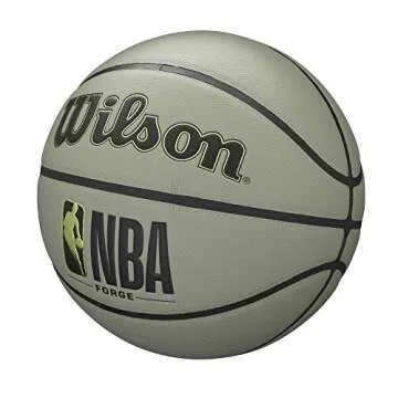 WILSON NBA Forge Series Indoor/Outdoor Basketball - Forge, Khaki, Size 5 - 27.5"