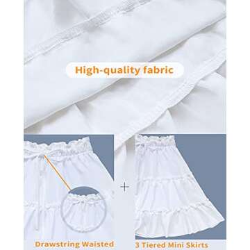 Chic NASHALYLY Women's Summer Boho Floral Mini Skirt