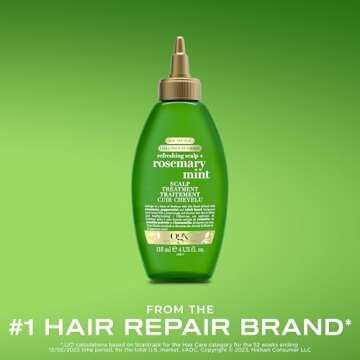 OGX Extra Strength Refreshing Scalp + Rosemary Mint Scalp Treatment, Refreshing Scalp Treatment to H...