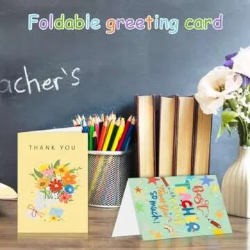 AhfuLife Cute Teacher Thank You Cards Set for Appreciation