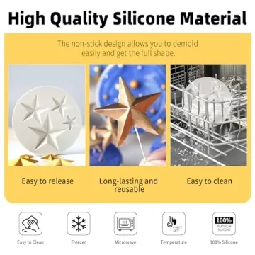 Star Silicone Chocolate Mold for Creative Baking & Crafting