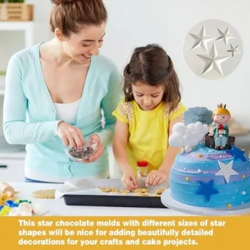 Star Silicone Chocolate Mold for Creative Baking & Crafting