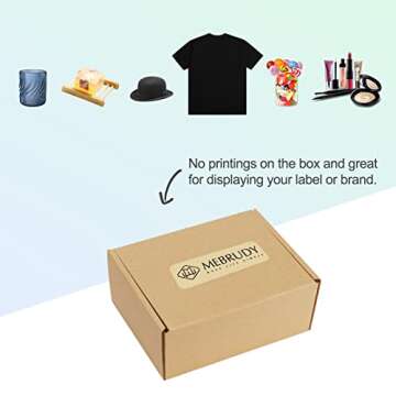 MEBRUDY 6x4x3 Inches Shipping Boxes Pack of 50, Small Corrugated Cardboard Box for Mailing Packing Literature Mailer