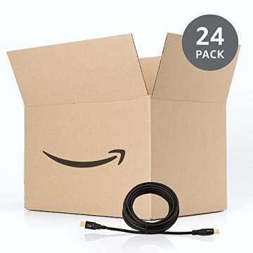 Amazon Basics USB-A to USB-B 2.0 Cable for Printer or External Hard Drive, Gold-Plated Connectors, 16 Foot, Black