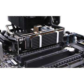 EZDIY-FAB NVME PCIe 4.0 Adapter, M.2 NVME SSD to PCI Express Adapter with Heat Sink, Only Support PCIe x16 Slot,Support M.2 SSD 2230 2242 2260 2280