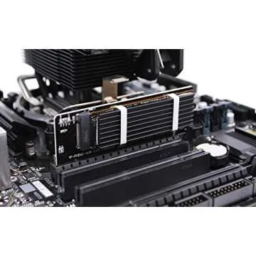 EZDIY-FAB NVME PCIe 4.0 Adapter, M.2 NVME SSD to PCI Express Adapter with Heat Sink, Only Support PCIe x16 Slot,Support M.2 SSD 2230 2242 2260 2280