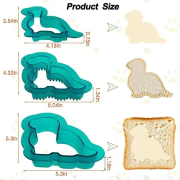 Dino Sandwich Cutter for Kids - Fun Lunch Maker