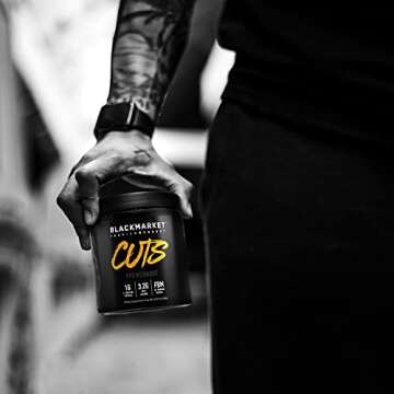 BLACKMARKET CUTS Thermogenic Pre Workout Energy Drink