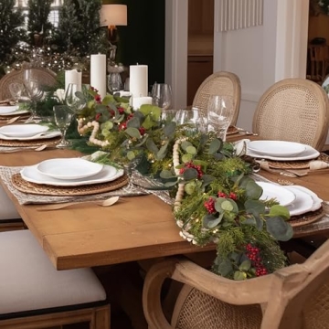 Pre-Lit Eucalyptus and Cedar Garland for Christmas