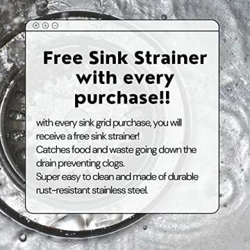 Walter Sinks Stainless Steel Kitchen Protector Grids for Sinks